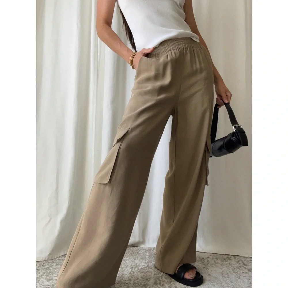 FRANKIE CARGO PANTS — In Khaki - Picture 1 of 9